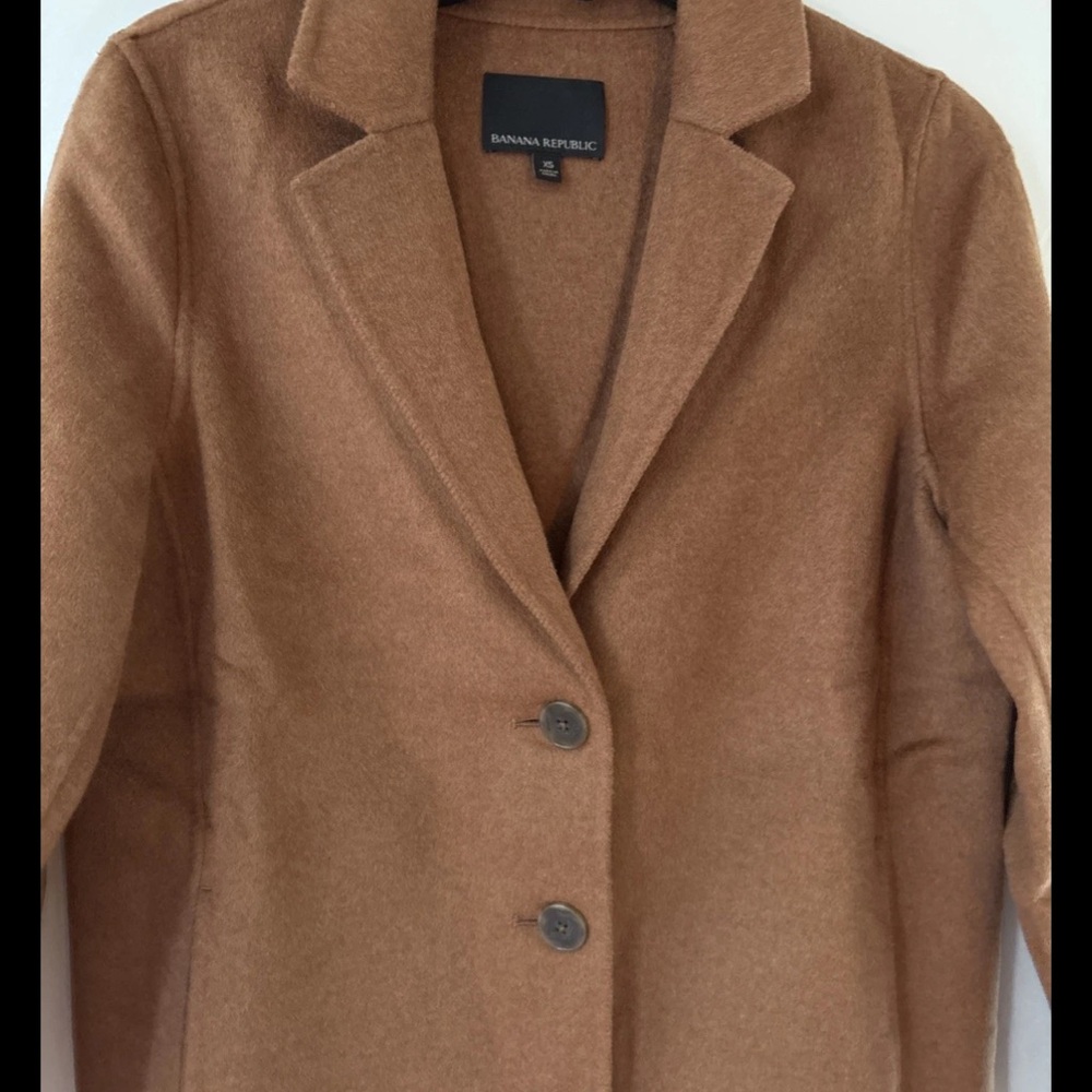 Banana Republic Women's Tan Wool Car Coat